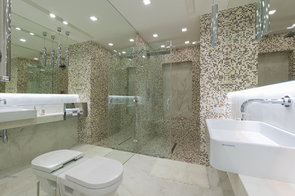 Luxury modern bathroom interior design